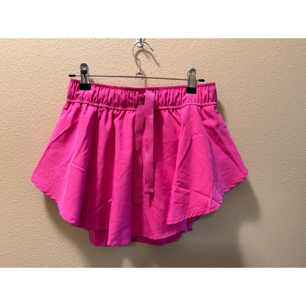 Zenana Pink Athletic Skort Flowy Running Tennis Skirt Shorts NPL-6429 Small